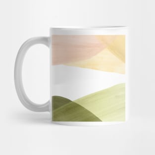 Abstract pink and green landscape Mug